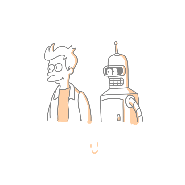 フライとベンダーらくがき